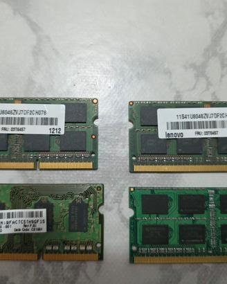 memorie ddr3, ogniuna da 4 GB 