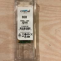 Ram ddr3L crucial banco da 8 gb