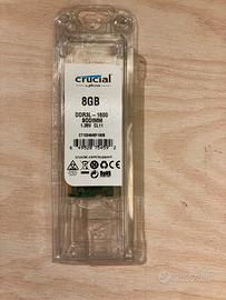 Ram ddr3L crucial banco da 8 gb
