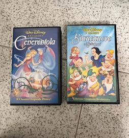 Videocassette VHS Cenerentola e Biancaneve