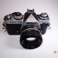 Nikon FM3 A silver + nikon 50 mm f1,8
