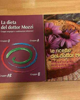 2 libri dottor Mozzi. La dieta, Le ricette.Ed.2012