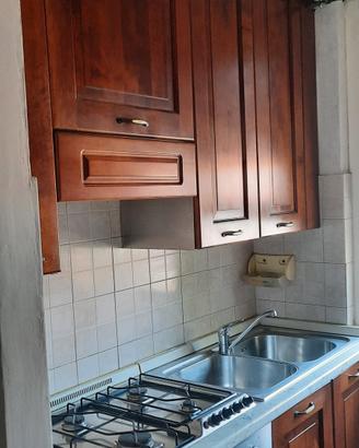 cucina in legno noce 370 cm  lineare