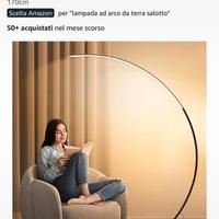 Lampada da terra ad arco