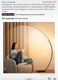 Lampada da terra ad arco