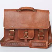 Borsa a Tracolla in Pelle Berlin Uomo/Donna XL