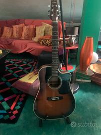 Chitarra Acustica Aria LW-150TB Cutaway Tobacco Bu