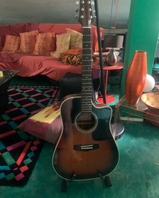 Chitarra Acustica Aria LW-150TB Cutaway Tobacco Bu