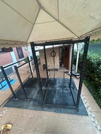 Palestra outdoor completa in ferro zincato