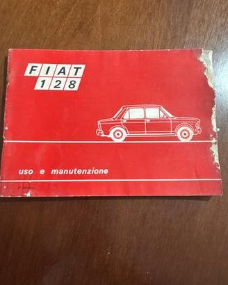 Manuale uso e manutenzione Fiat 128 del 1969