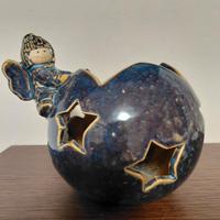 porta candele natalizio