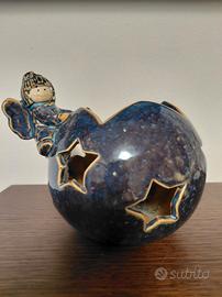 porta candele natalizio