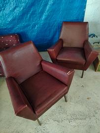 Coppia di poltrone vintage anni 50/60