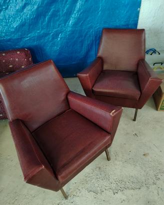 Coppia di poltrone vintage anni 50/60