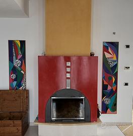 Caminetto a legna PALAZZETTI modello ECOMONOBLOCCO