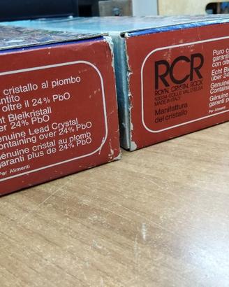 Servizio di bicchieri di cristallo vintage 