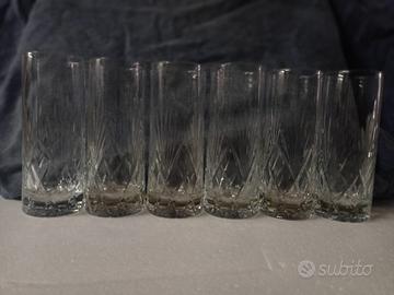 Set di 6 bicchieri in cristallo da cocktail
