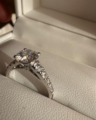 Anello Solitario Diamante Certificato IGI 1.03 Ct
