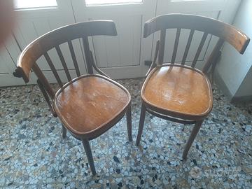 COPPIA DI SEDIE STILE BISTROT DESIGN THONET