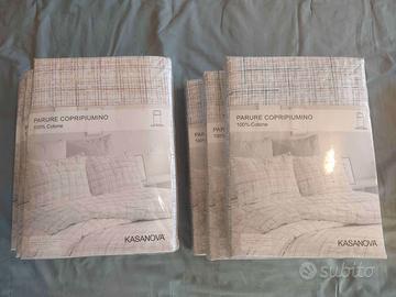 PARURE COPRIPIUMINO SINGOLO KASANOVA 100%COTONE