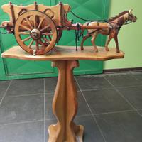 Scultura in legno pregiato fatta a mano