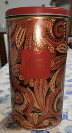 Scatola in latta lamiera tesori d'oriente