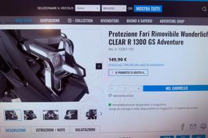 Protezione fanale Wunderlich Bmw R 1300 GS Adv new