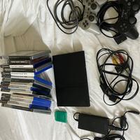 Ps2 console con giochi e controller