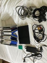 Ps2 console con giochi e controller