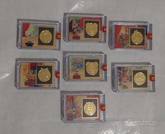 Disney anthology, set completo di 7 Medallion card