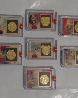 Disney anthology, set completo di 7 Medallion card