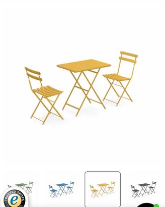 set tavolo e sedie