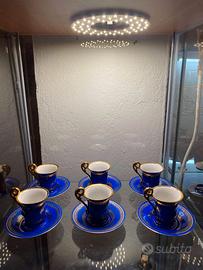 set di tazzine e piattini da caffè espresso