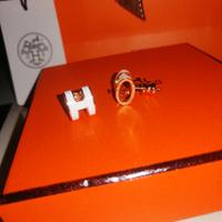 Hermès Orecchini Pop H Mini in oro rosa