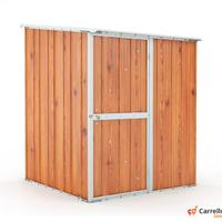 Casetta box lamiera di Acciaio 155x175 fin legno