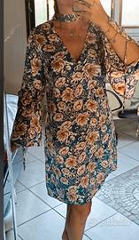 Vestito Kontatto viscosa floreale pari al nuovo M