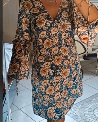 Vestito Kontatto viscosa floreale pari al nuovo M