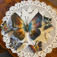 Raro set 5 farfalle vintage mid-century