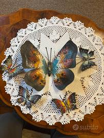 Raro set 5 farfalle vintage mid-century