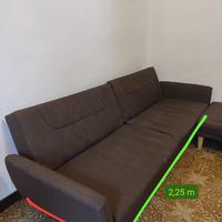Divano letto marrone