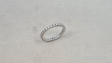 Anello Veretta  Diamanti 0,55 Ct in Oro 18 kt