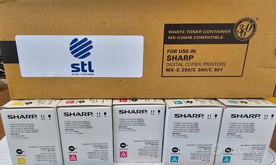 Kit Cartucce e Container Stampante Sharp MX-C