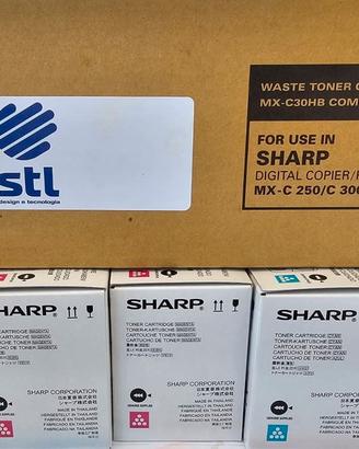 Kit Cartucce e Container Stampante Sharp MX-C