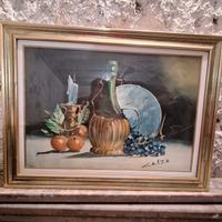 Quadro vintage natura morta firmato Costa 