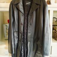 giacca di pelle nera Evolution taglia 48 uomo