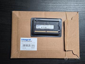 Integral Banco RAM DDR5 8GB 4800MHz SODIMM
