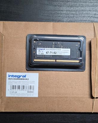Integral Banco RAM DDR5 8GB 4800MHz SODIMM