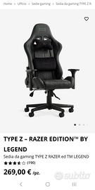 Sedia Gaming Razer NUOVA