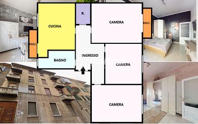 QUADRILOCALE RISTRUTTURATO SU 2 ARIE CON SOFFITA!
