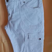 pantaloncini bermuda uomo MIS L cotone Bianchi 
